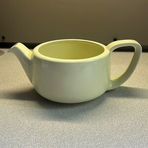 Vtg MCM Hall Teapot Pottery Lemon Yellow tea pot  1950s Made USA